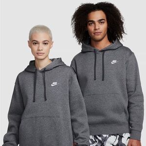 Nike Sportswear Club Fleece Pullover Hoodie Pullover Charcoal Unisex
